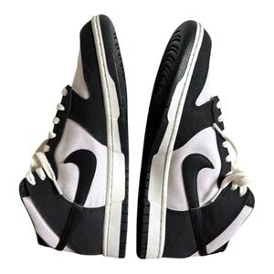 LIKE NEW Nike Dunk‎ Mid Canvas Panda Mens 10.5